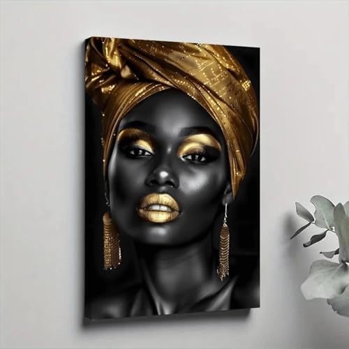 Toile esthétique portrait de femme noire pour sublimer l'âme de votre maison