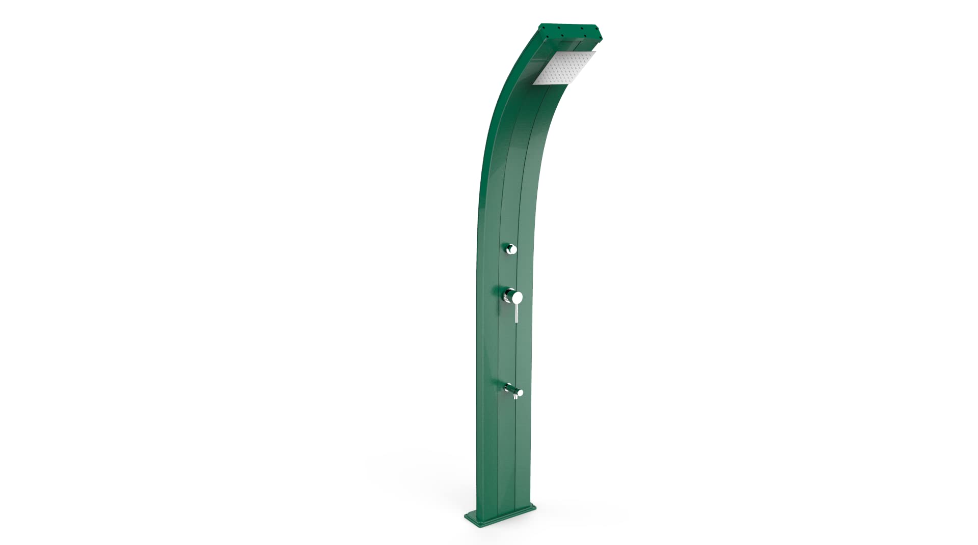 Arkema Design Doccia Solare Dada con Lavapiedi e Pulsante Temporizzato - Verde