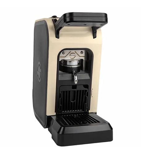 Fraos Spinel Ciao, Espressomaschine, ESE-Pads, 44 mm, Made in Italy, patentiertes Antikalk-System, verzinkter Stahlrahmen, herausnehmbarer Behälter, kompatibel mit 44 mm Papier-Pads (Elfenbein)