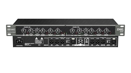 Image of DaBeatz 234XL Professional Active Audio Crossover - High-Precision Stereo 2-Way / 3-Way /Mono 4-Way Frequency Splitter for DJ & PA Systems (Black)