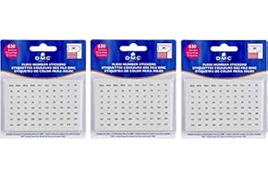 DMC Color Chart Floss Number Stickers (3 Pack)