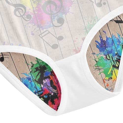 Colorful Splashes Toddler Girl Undies, Girls' Cotton Brief Underwear, 2T–8 Years4