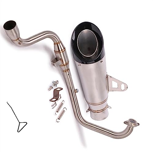 スリップオンオートバイ排気システムエスケープ修正されたフロントミドルリンクパイプ 51 ミリメートルマフラー DB キラーに適合するGSX150F ジクサー155