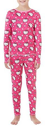 Cuddl Duds Big Girls' Hello Kitty Essential Long Underwear Set