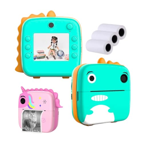 Câmera Instantânea Infantil Filmadora Full Hd Divertida Jogo Imprimi Foto (Azul)