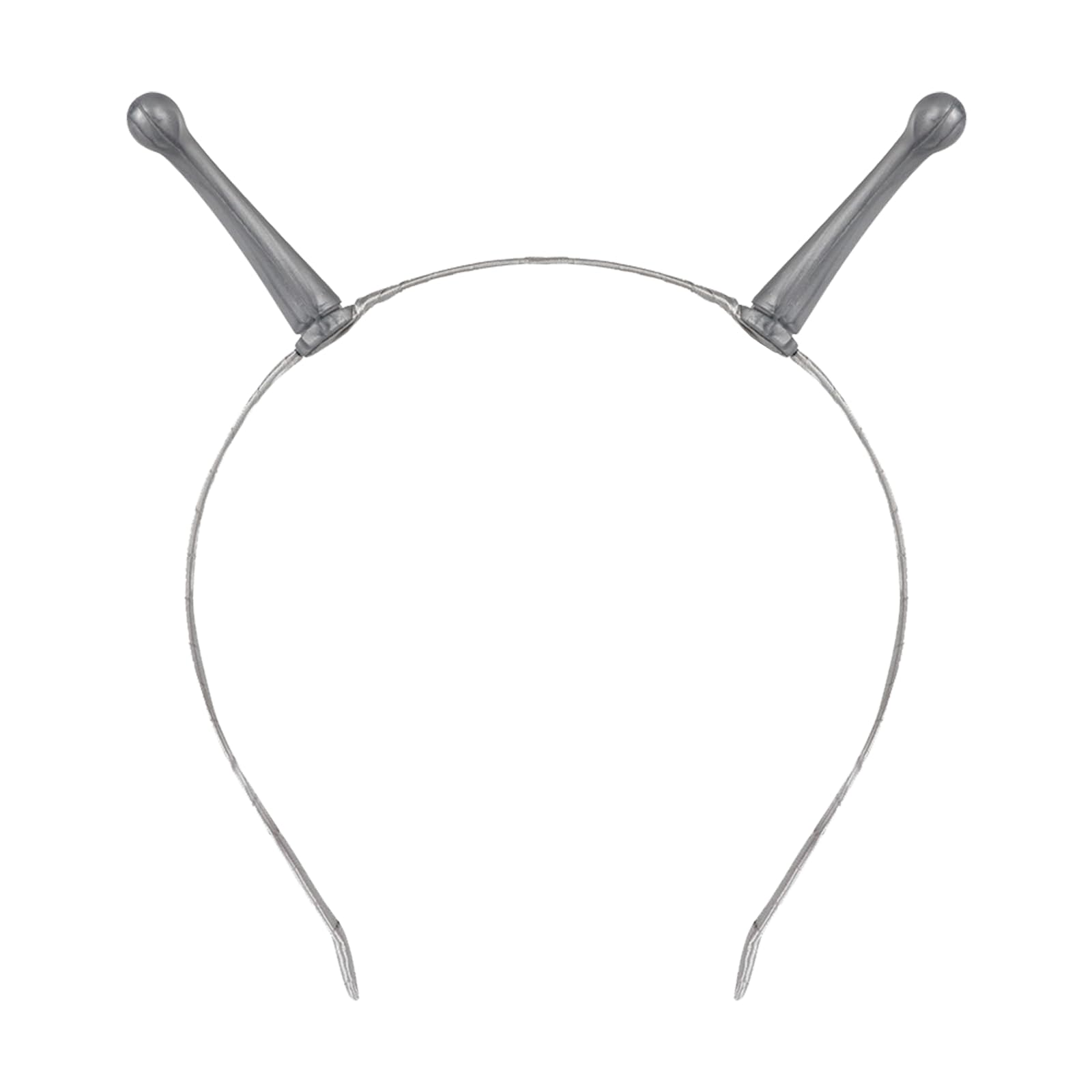 XNFUOE Alien Antenna Headband Silver Martian Antenna Headband Boppers Space Theme Party Costume Outfit for Cosplay,Halloween,Party Fancy Dress Accessory