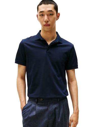 Image of Tommy Hilfiger Men's Short Sleeve Casual Polo Shirts in Regular Fit with Hidden Placket Design