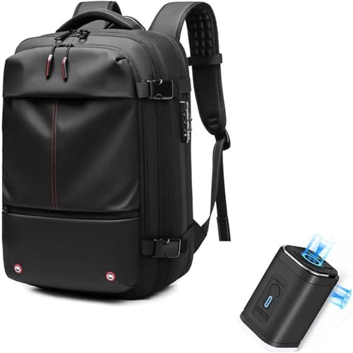 Aeropack Vacuum Compression Backpack, 60L Expandable Waterproof Vacuum Backpack Travel, Aeropack Backpack (Black)