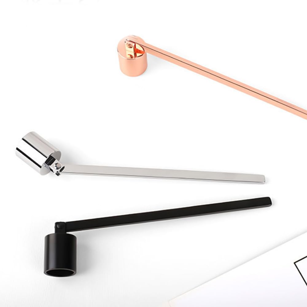 BDKMMS Candle Snuffers, 2Pcs Stainless Steel Candle Extinguisher with Extended Handle for Most Candles