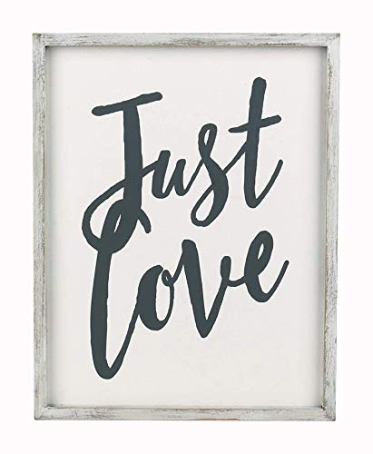Just Love Wood Frame Wall Sign |Sweet Home Decorative Signs