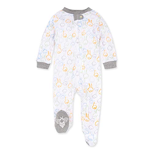 Image of Burt's Bees Baby unisex-baby Sleep & Play, Organic One-piece Romper-jumpsuit Pj, Zip Front Footed Pajama
