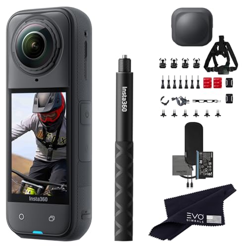 Insta360 X5 Bike Bundle-8K Waterproof 360 Action Camera with 1/1.28