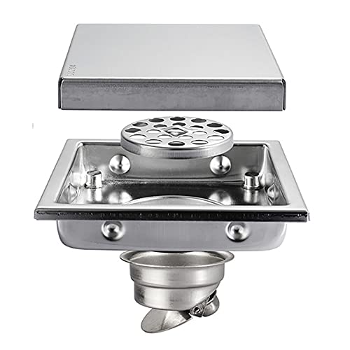 Siphon de sol de douche anti-odeur avec couvercle amovible facile à nettoyer - 2