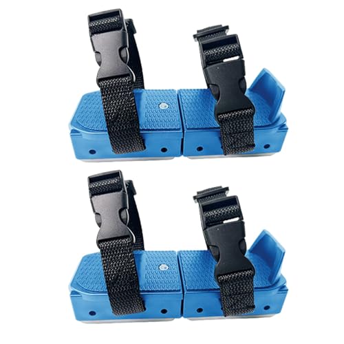 Patines de hielo ajustables para niños, zapatos de patinaje de doble deslizamiento, correa de ajuste seguro, diseño apto para principiantes, patines de hielo de apoyo seguro, equipo de patinaje ligero