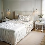 ✅ DUE MISURE DISPONIBILI – Singolo: lenzuolo sopra 150x300 cm, sotto 90x200 cm con angoli elasticizzati (25 cm), federa 50x80 cm. Matrimoniale: lenzuolo sopra 240x300 cm, sotto 170x200 cm con angoli (25 cm), 2 federe 50x80 cm