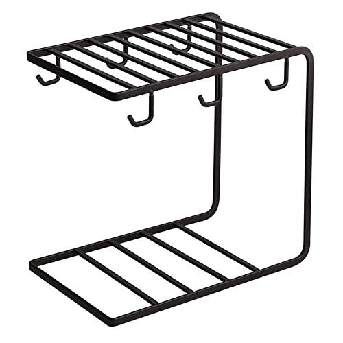 Iron Twist Rack 6 Hook Mug Holder Countertop Mug Storage Hanging ...