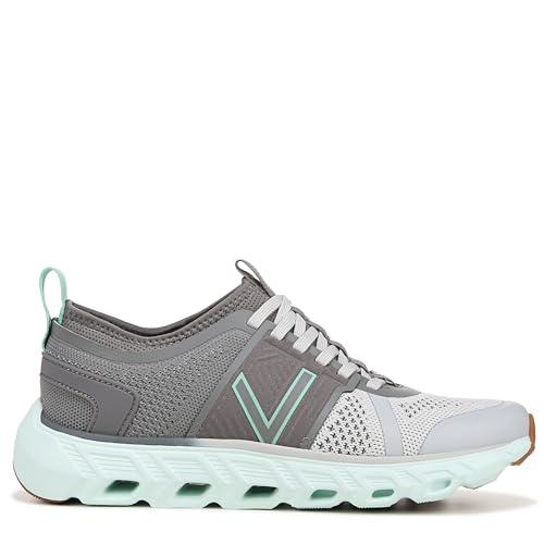 Image of Vionic Women's Captivate Oxford, Charcoal Knit Synthetic, 6 US