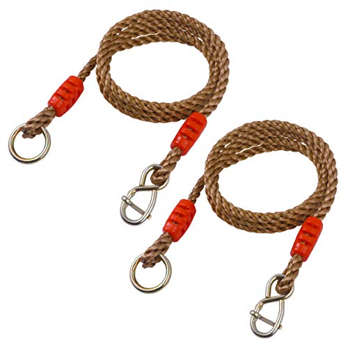 Yardwe 1 Paio di Corde Regolabili per Alberi ad Altalena per amache Pesanti Cinghie per Appendere Corda di Nylon più sicura per altalene Allaperto/Amaca/Accessori per Parco Giochi (portanti 300kg)