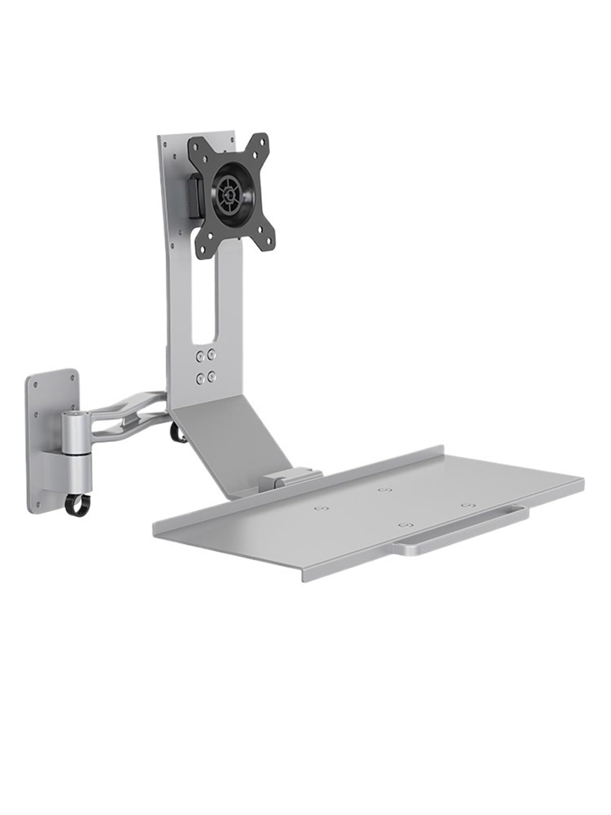 YLUPVT Industrial equipment computer monitor stand mechanical arm aluminum alloy display keyboard bracket wall mount folding bracket(WS25-110Z45U)