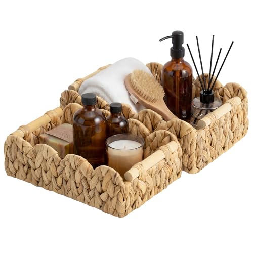 StorageWorks Toilet Paper Basket 2 Pack, Back of Toilet Basket