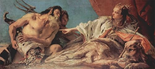 Tableau toile Neptune Battista pour habiller un grand mur vide avec élégance