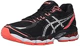ASICS Women's Gel-Evate 3 Running Shoe, Black/Silver/Flash Coral, 7.5 M US