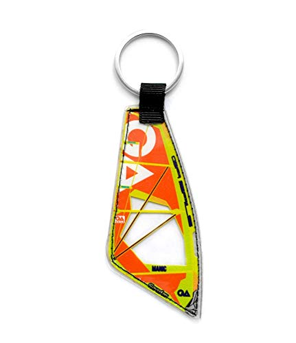 Preisvergleich Produktbild Windsurfing Schlüsselanhänger Real Windsurfen Sail / Windsurfen Schlüsselanhänger (Gaastra Manic Yellow)