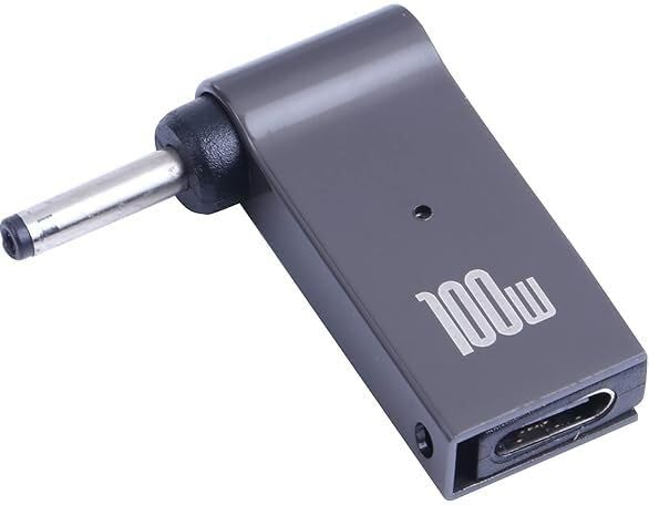 Image of Tobo PD 100W Laptop Power Charger Supply Adapter Connector USB Type-C Female to DC Male Jack Plug Converter Replacement for Acer (3.0x1.1mm) TD-1269CC