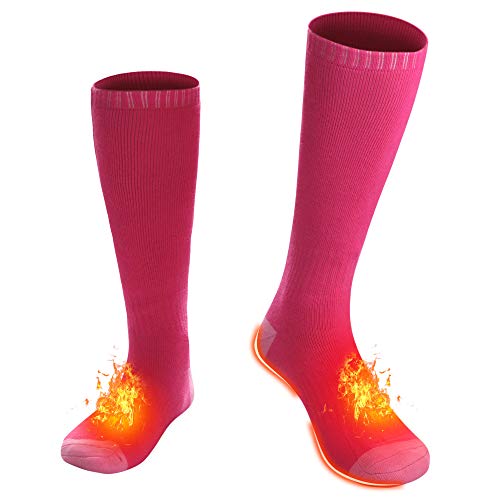 Battery Heated Socks for Men Women,Rechargeable Heating Socks Electric Ski Hunting Socks Motorcycle