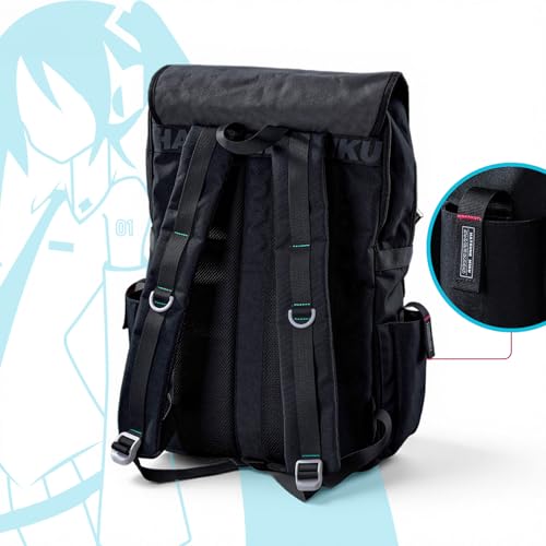 Image of Anime Backpack 25L, Neon EDM Techwear Travel Daypack - Collaboration Series for Hatsune Miku