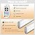 SZOKLED 58-LED Under Cabinet Lights, RGB Motion Sensor Lights Indoor with Wireless Remote, Rechargeable Under Cabinet Lighting, Counter Lights for Kitchen, Closet, Stair, 15 Color (2 Packs)