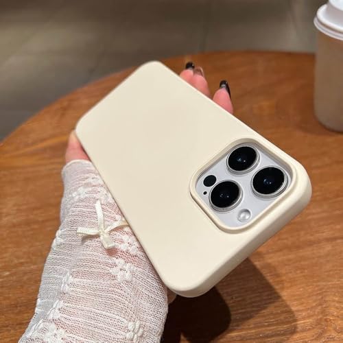 Coque magnétique en silicone liquide pour iPhone 15 Pro Max antichoc unie
