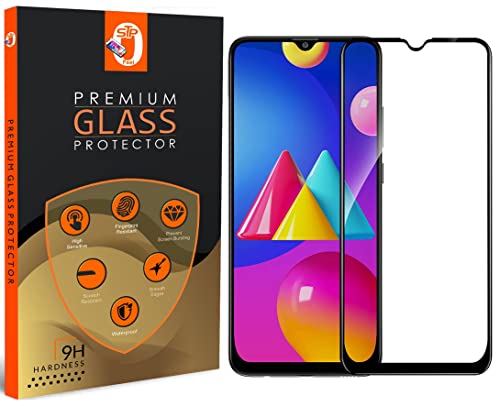 Image of STP FEEL� Glass Screen Protector For Samsung Galaxy A02S HD Clear, Bubble-Free, Anti-Scratch Full Protection Tempered Glass - Black, Pack of 1