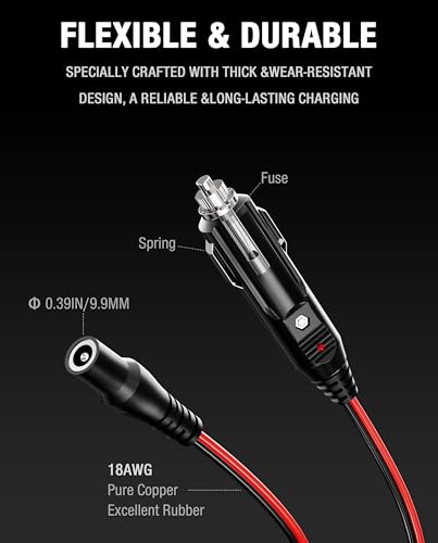 Cable de carga para batería de litio NOCO para viajes y rutas camper 5