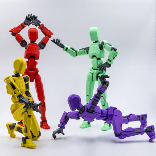 Image of Extra Large | Dummy 13 Articulated Action Figure Robot | 3D Printed | Titan 13 | with Accessories (Sweet Green)