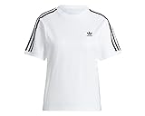 ADIDAS 3 Stripes tee T-Shirt, White, XXS para Mujer