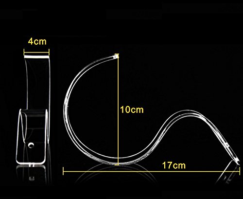 Mollensiuer 4 Pack Clear Acrylic Belt Display Stands Rack Holder Closet Organizer Space Saver Case For Men And Women Belt thumb #5