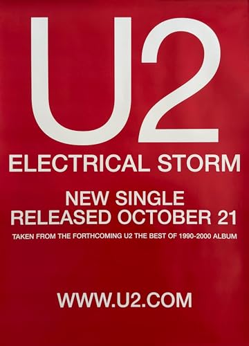 Poster U2 Electrical Storm sublimez votre salon avec cette affiche 2002 50x70cm
