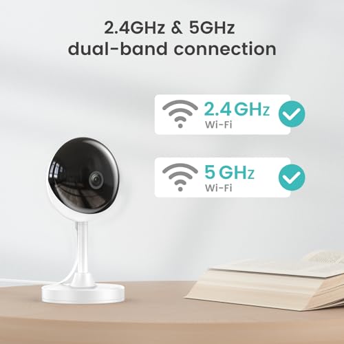 owltron Indoor Security Camera 4MP, 2 Pack 2.4GHz&5G WiFi 2K Home Cameras for Baby/Elder/Dog/Pet/Nanny Monitor Cam with Phone app, 24/7 Cloud&SD Card Storage, 2-Way Audio, Compatible with Alexa - image 2