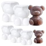 Teddy Bear Ice Cube, Animal Ice Mold, Bear Shaped Ice Cube Mold, 3D Ice Cube Maker, 2 Large Bear Ice