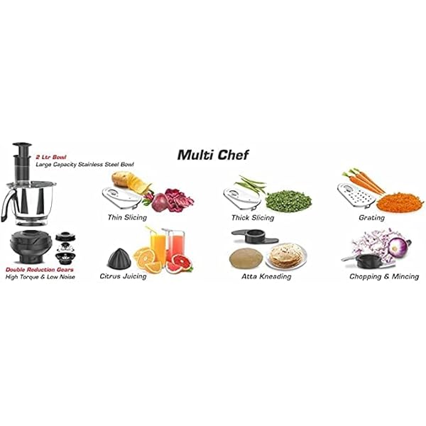Adc all day companion mixer grinder and food processor slicing grating citrus juicing chopping kneading 750w 5 jars free service kit included 110 volts  urban country home decor