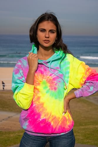 Image of Colortone Tie Dye Pullover Hoodies for Women and Men - Classic Fit Sweatshirts
