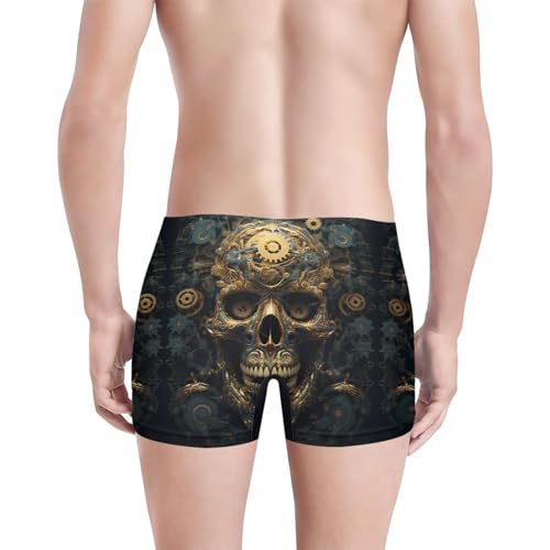 GLUDEAR Men's Funny 3D Galaxy Animal Printed Boxers Novelty Humorous Boxer Shorts Underwear4