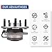 PAROD Pair 513189 Front Wheel Bearing & Hub Assembly Compatible with 2005-2006 Chevy Equinox, 2006 Pontiac Torrent, 2002-2007 Saturn Vue 5 Lugs W/ABS