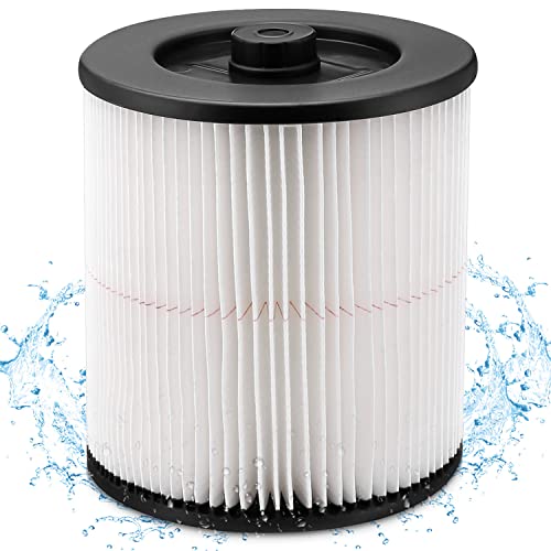 Housmile Filter for Craftsman Shop Vac ,Craftsman Wet Dry Vac Filter 9-17816 Washable and Reusable Replacement Filter, for Craftsman Shop Vac Model 113 fits 5 Gallon and Larger Vacuum Cleaner