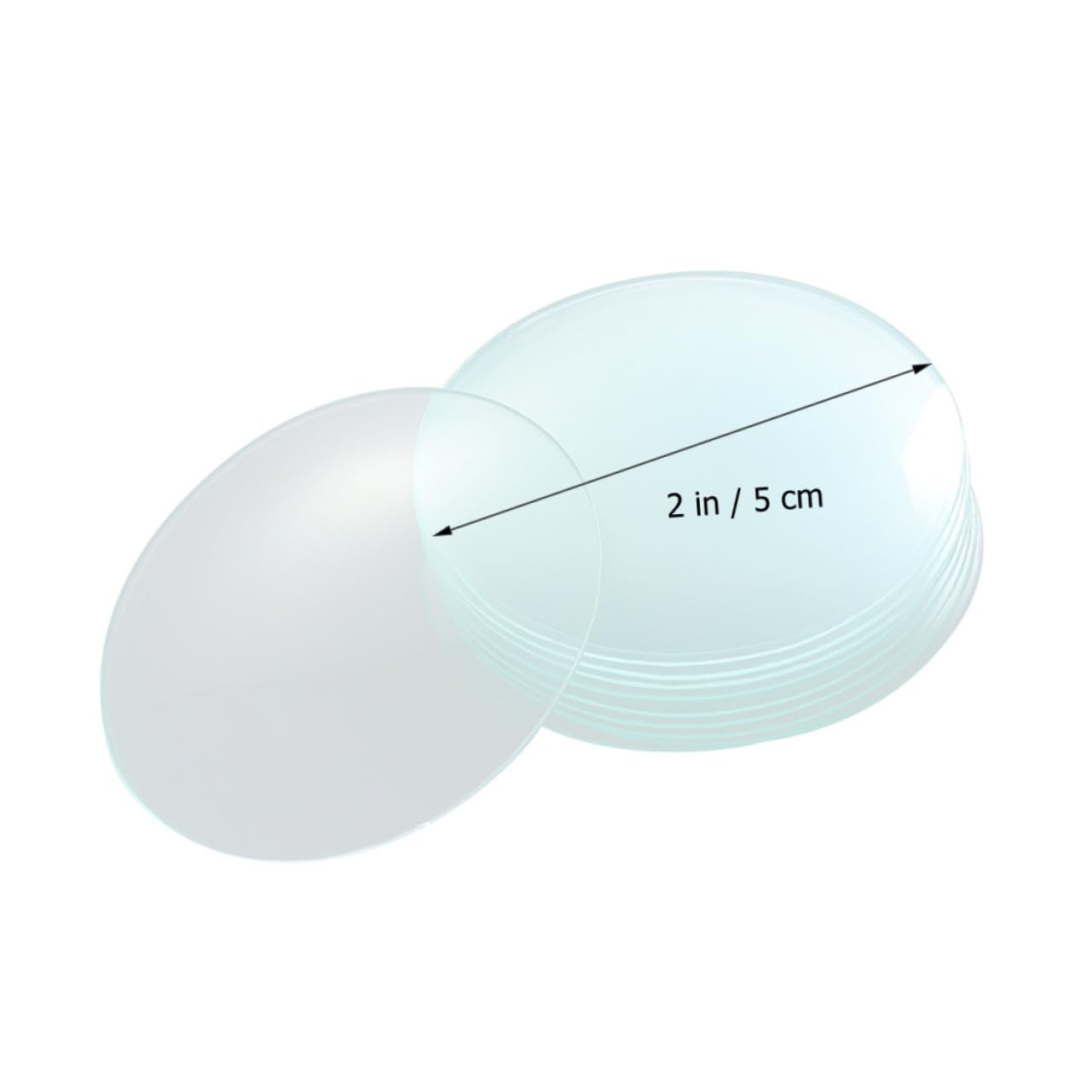 Cabilock 10Pcs Laboratory Glass Beaker Covers Watch Glasses for Chemical Experiments Glass Lids for Lab Accessories Multifunctional Evaporating Dish and Container