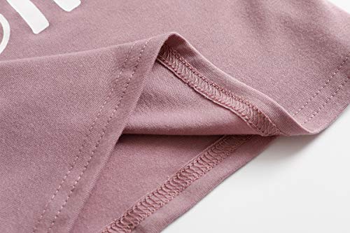 Vopmocld Big Girls Summer Short Sleeve Pajama Sets Cute Cat Patterns Sleepwear Nighty 100% Cotton4