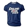2026 Short Sleeve Crew Neck Football Fan T-Shirt - Lightweight Graphic Shirt for Leisure Game Day, navy, XXL #1