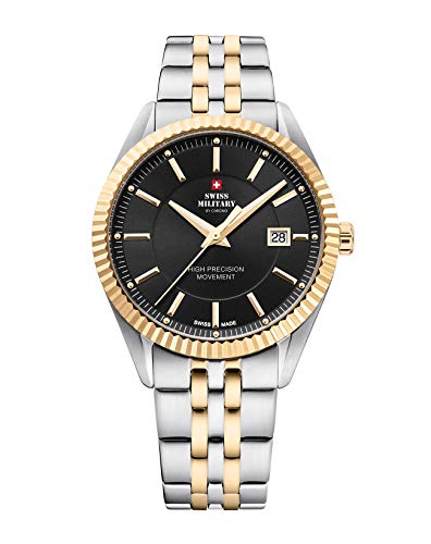 Montre Swiss Military Homme Quartz SM34065.04 analogique en acier boîtier rond