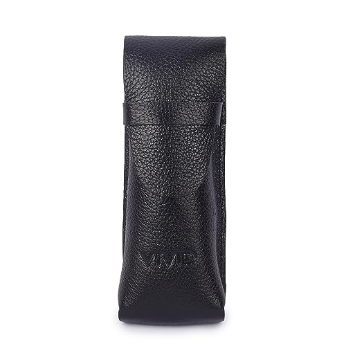 Image of Unisex Lightweight Specs Snap Button Eyewear Dabbi Leather Soft Case Cover